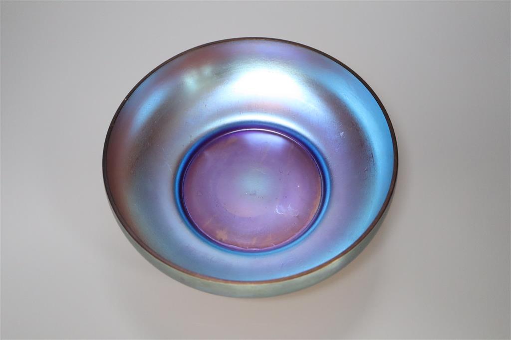 A WMF iridescent glass bowl, 20cm